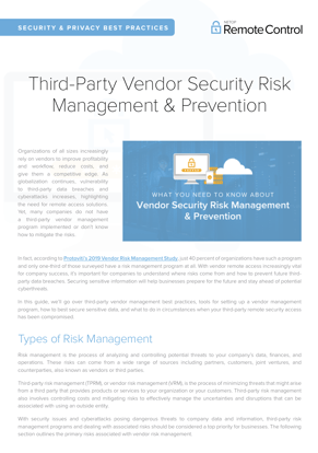 Vendor Access PDF cover 